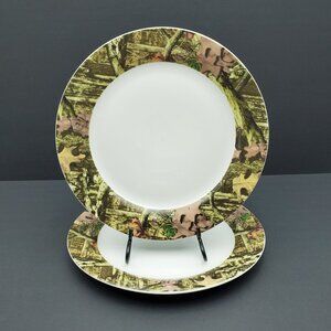 Mossy Oak Break Up Infinity Dinner Plates Wooded Camouflage Dinner Plates